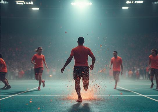 Dynamic image showcasing sports innovation